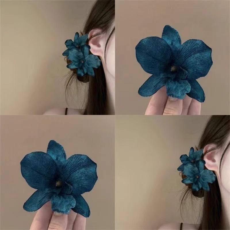 5923 orchid hairpin-peacock blue
