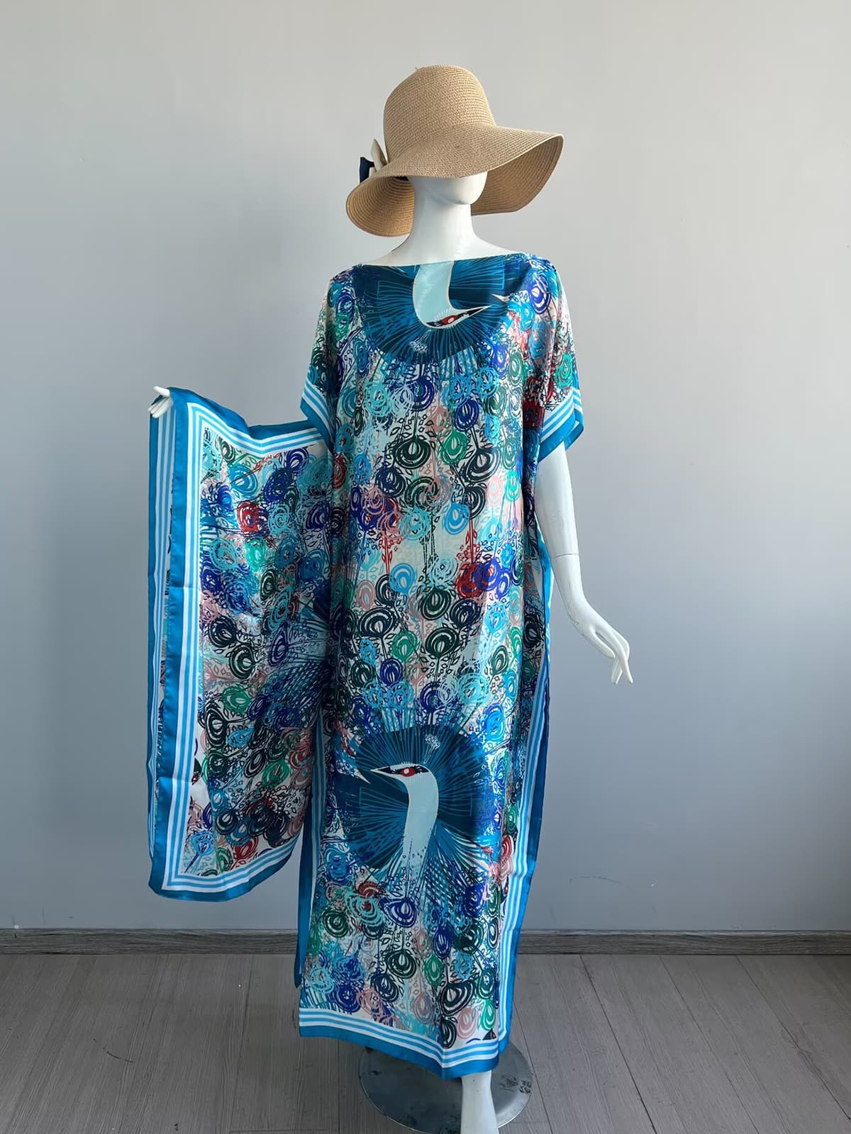 127-colorful butterfly-blue