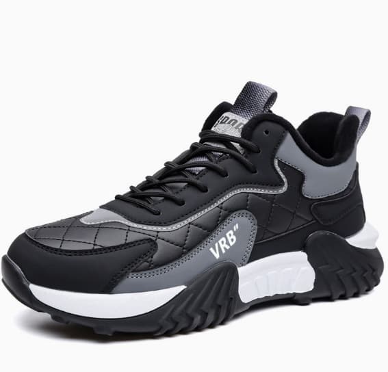 6588 black gray plus velvet