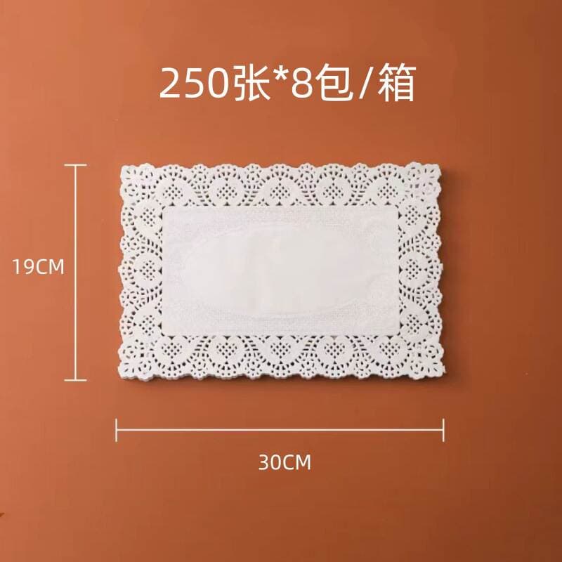 Rectangular Flower-Shaped Paper Liners for Fried Foods, Kitchen Oil-Absorbing Paper, Cake and Pizza Mats, Approximately 2000 Pieces/Box 3