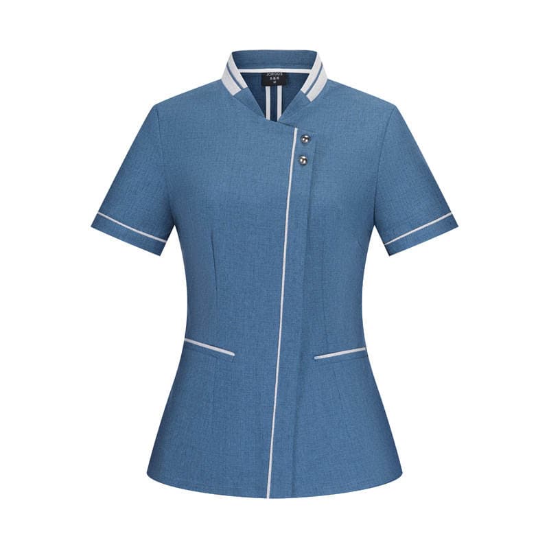 Cleaning clothes short-sleeved summer clothes female hotel room cleaner work clothes pension hospital property aunt PA clothes 5