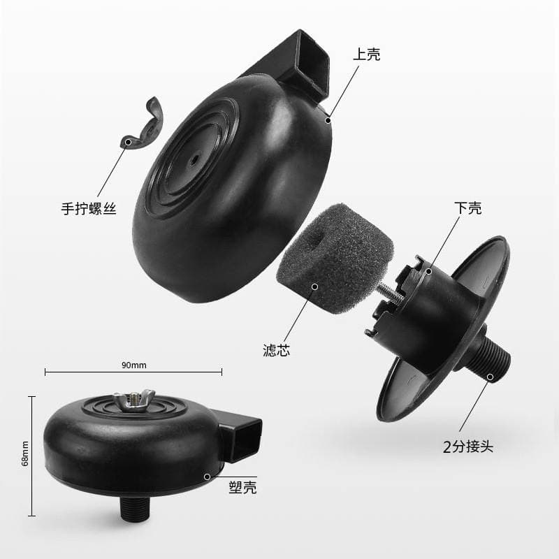 Air Compressor Air Filter Compression Drying Muffler Tap High Pressure Filter Element Small Silencer Box Accessories 4