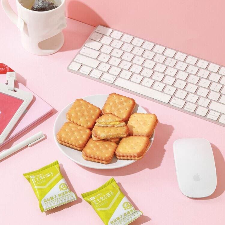 Good product shop_cheese sandwich biscuits 106g independent small package biscuits puffed cakes snack snacks postage 3