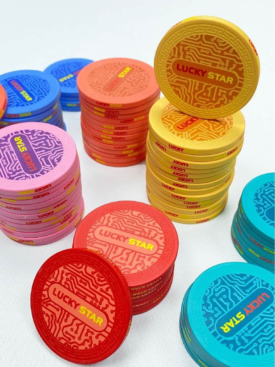 Ceramic chip set in aluminum case, complete Texas Hold'em poker chip club set, tokens for mahjong and poker 5