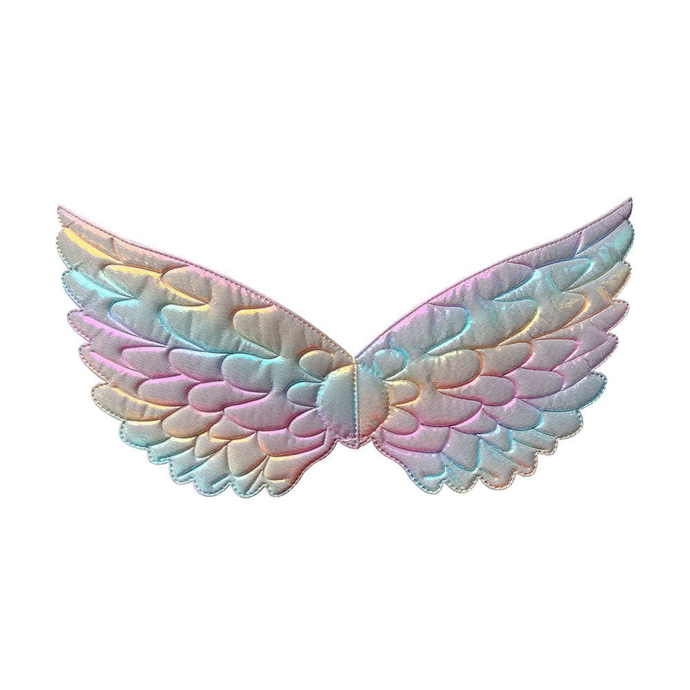 European and American Mesh Angel Wings Golden Feather Wings Small and Medium-Sized Girls Back Decoration Colorfulful Wings Dance Performance Props 5