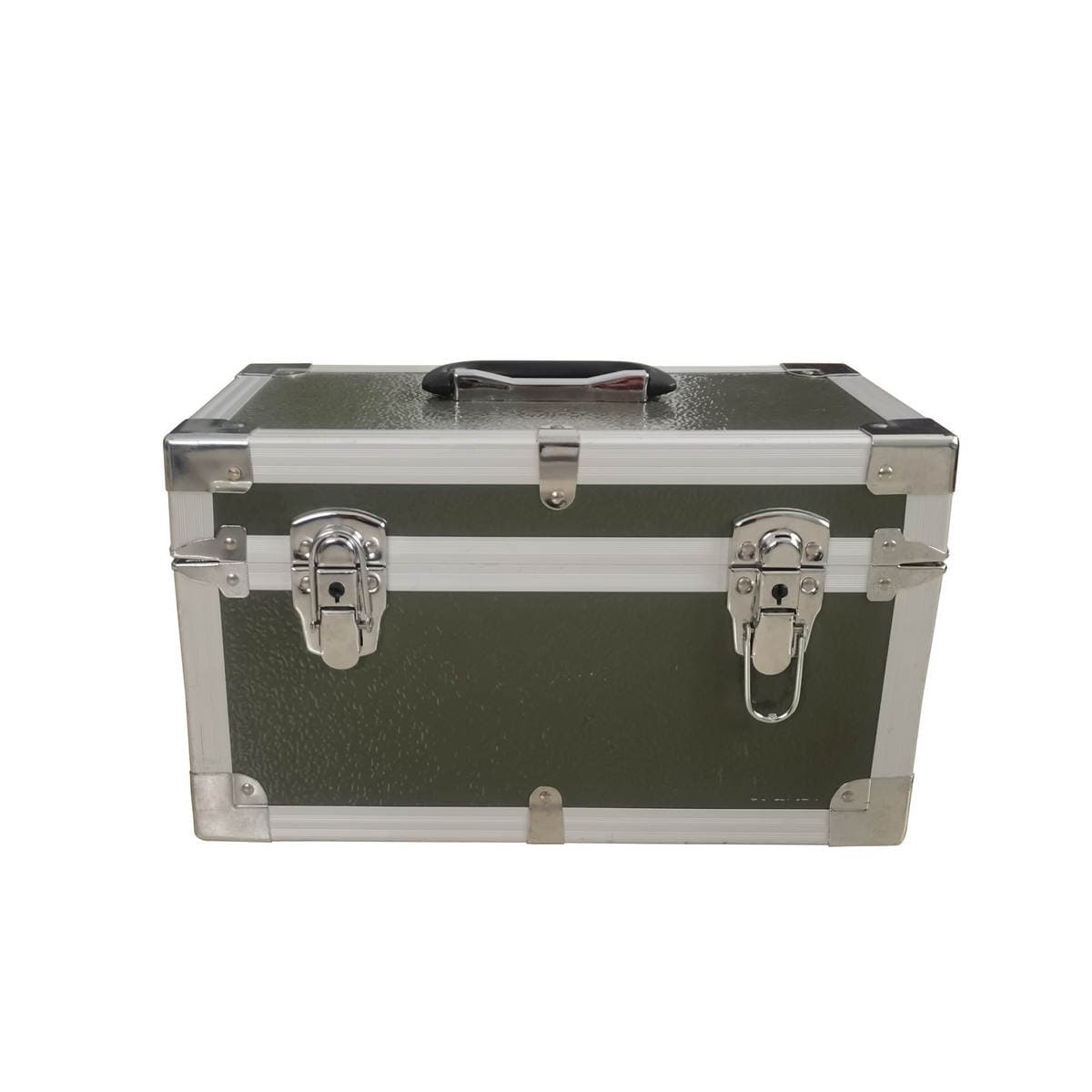 Aluminum Alloy packing box instrument box precision instrument box black round corner portable toolbox aviation consignment box 1