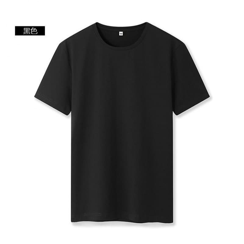 Black short sleeves [combed cotton 180g]