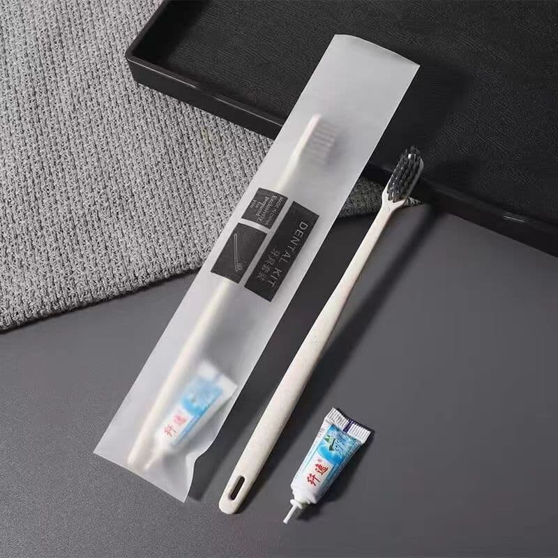 [Soft Film] Square Hole Straw + Twist Cover Toothpaste