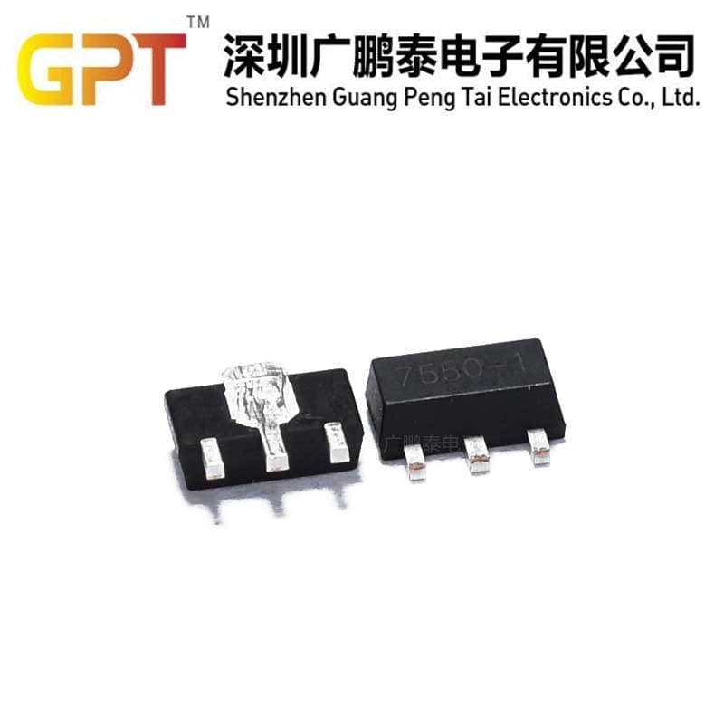 Ht7550-1 7550 Ht50 Silk Screen High Voltage Resistance 40V Low Power Consumption Ldo Three-Terminal Linear Voltage Regulator Tube Chip Ic 3