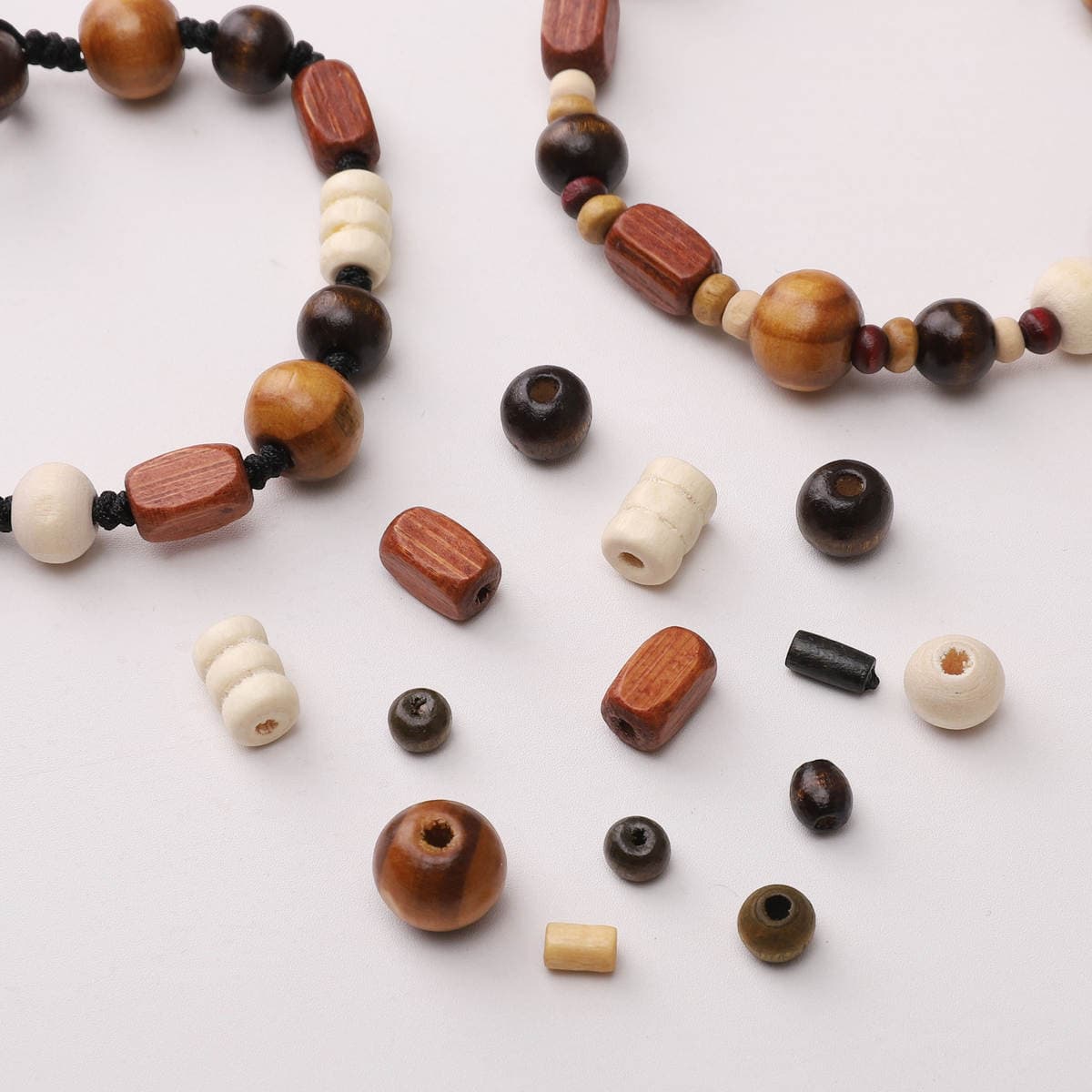 Multiple Styles of Hemu Wooden Beads Handmade DIY Beads Bracelet Necklace Accessories Bracelet Decorative Materials Jewelry Loose Beads 2