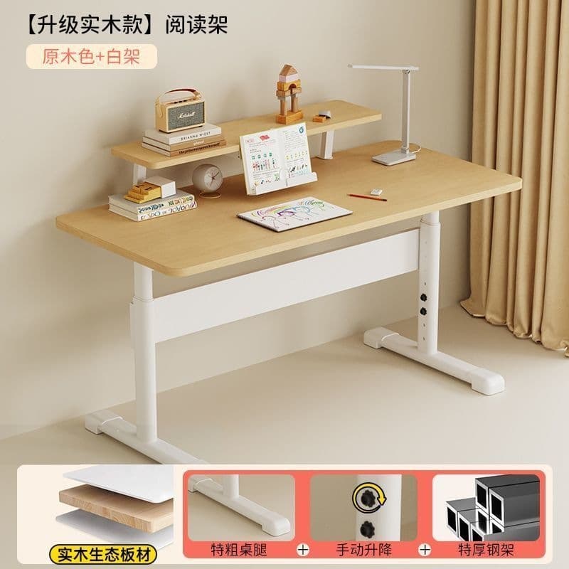 Solid wood [white shelf | log desktop | bookshelf] delivered to your door