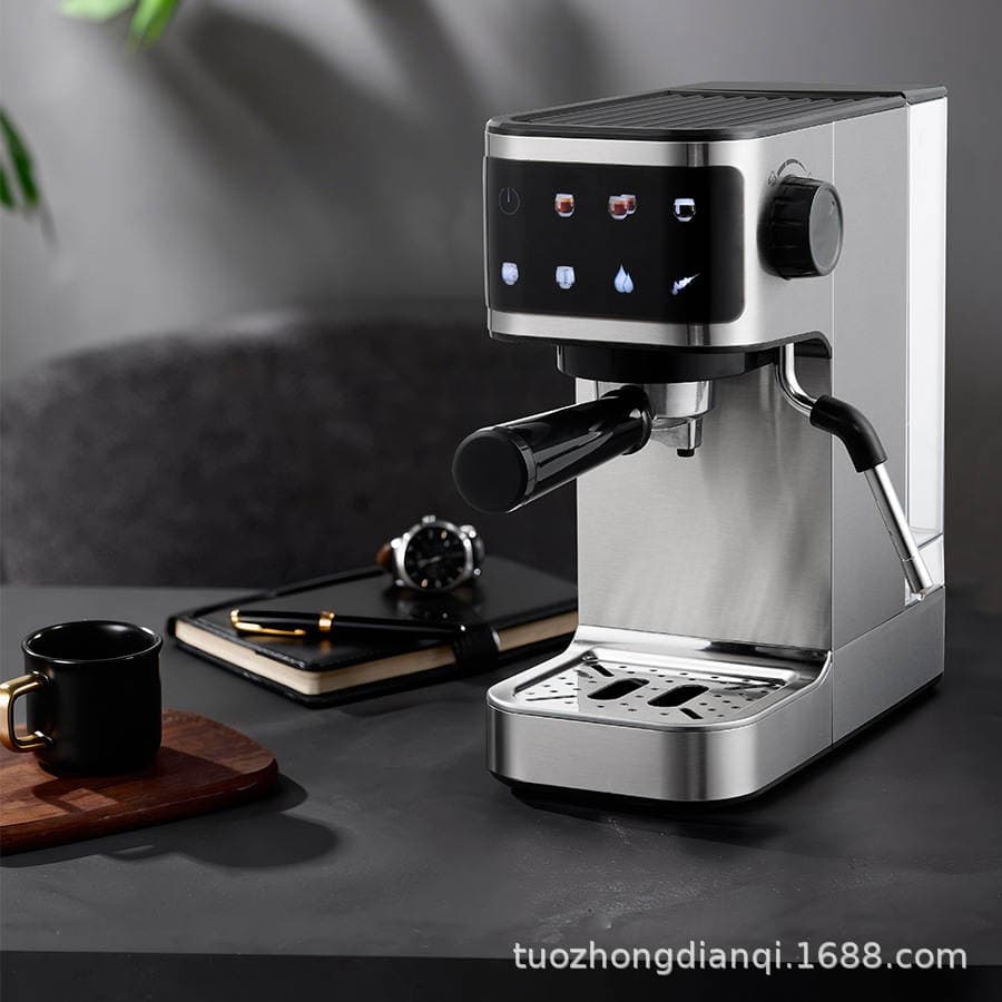 Kiçik yarı-avtomatik elektrik espresso qəhvə maşını, ev üçün 1