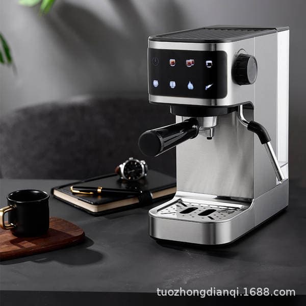 Kiçik yarı-avtomatik elektrik espresso qəhvə maşını, ev üçün