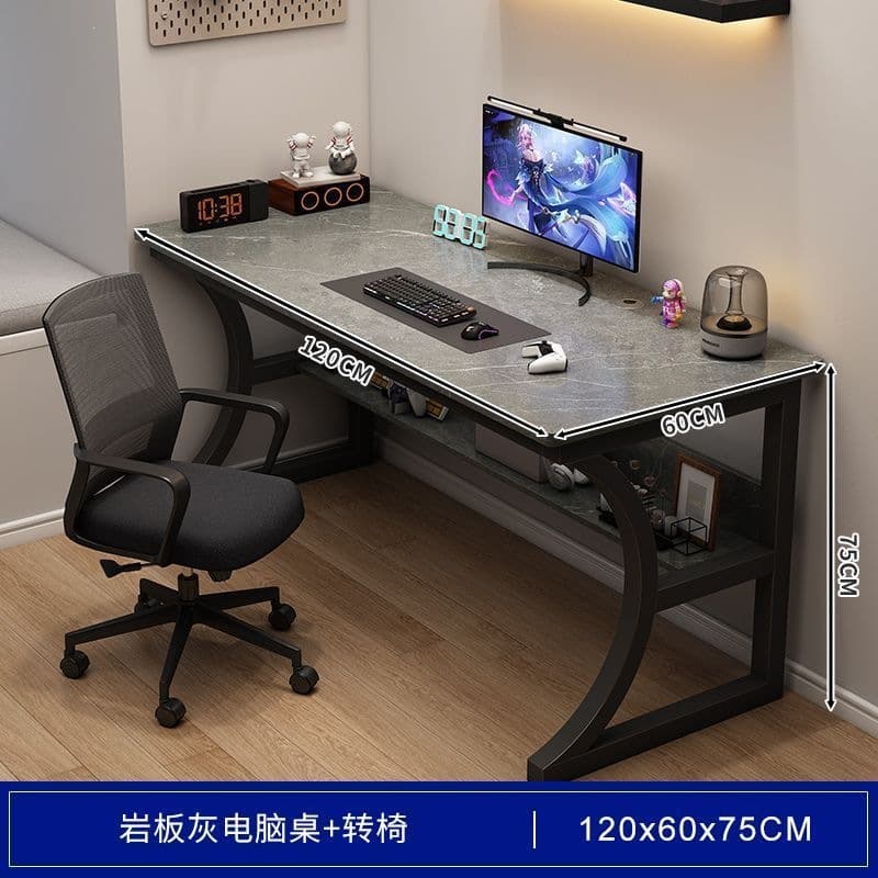 [economic model + swivel chair] slate gray 120cm