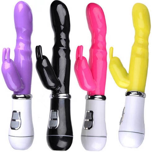 Qadınlar üçün G-nöqtəli, ikiqat vibrasiyalı, şarj edilə bilən Dovşan Vibrator 2