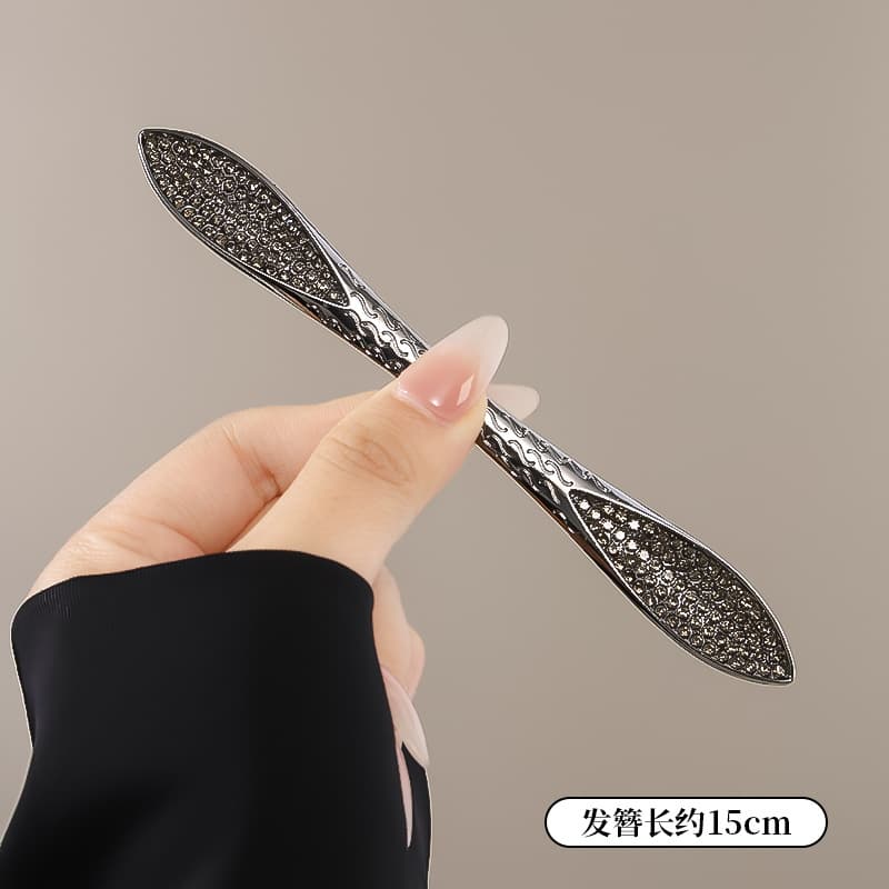 One word hairpin-gun black