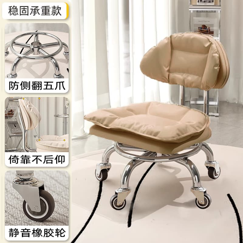 Electroplated five claws: xiaoyunduo light coffee [with] silent rubber wheel