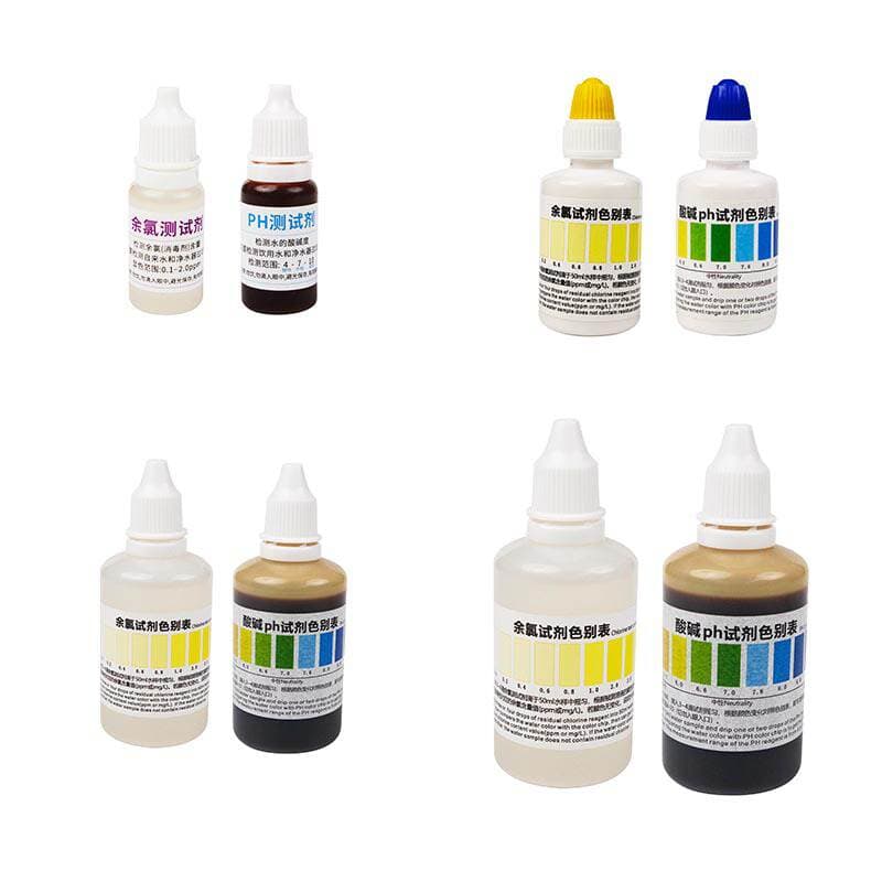 PH Residual Chlorine Detection Reagent for Water Quality Measurement Household Tap Water Detector Water Quality Analysis Instrument Drinking Water Detection Solution 5