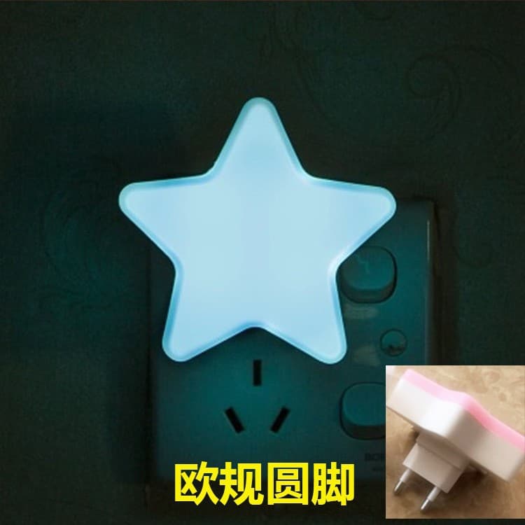 Light-controlled blue star (european plug)