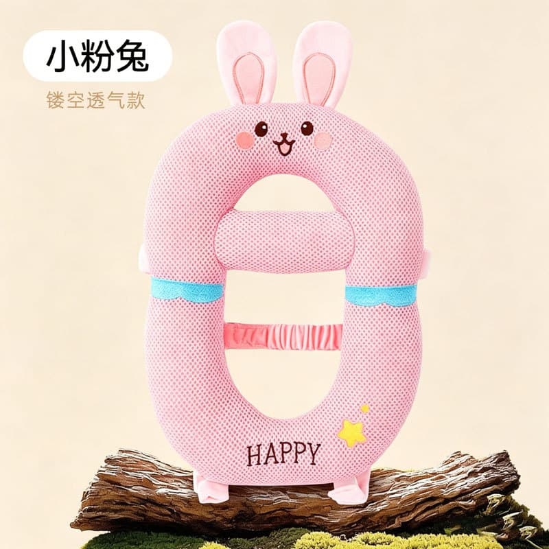 Pink rabbit + horizontal strap (full hollow style)