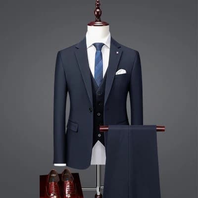 96001 three-piece set navy blue