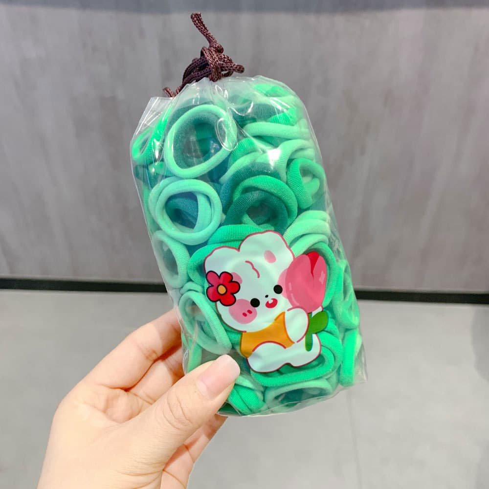 Green series 200-piece [cartoon drawstring bags]