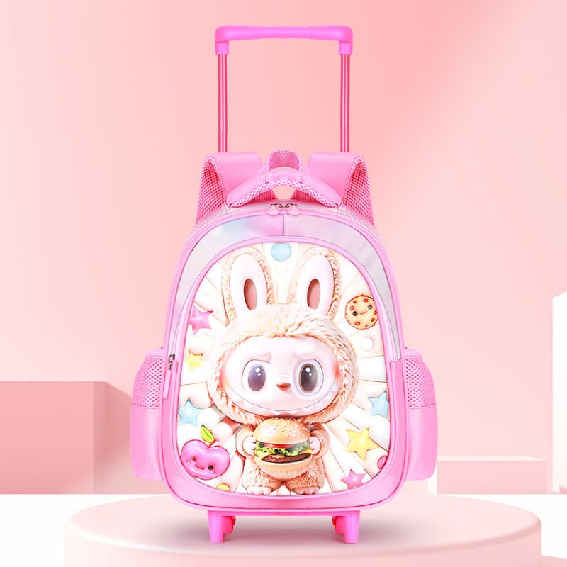 12inch luggage trolley backpack lbb women's pink