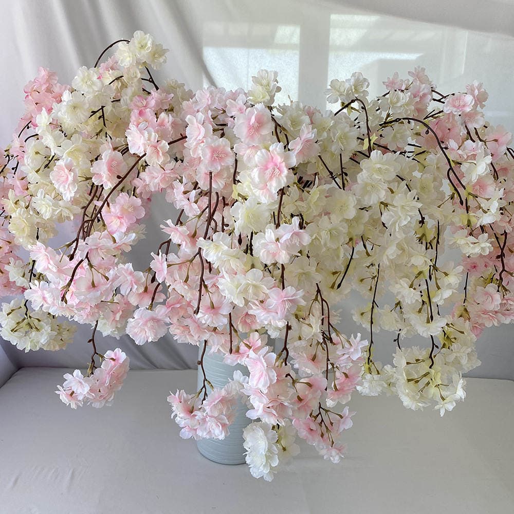 Manufacturer Supplies Handmade Silk Flowers for Home Decoration, Artificial Hanging Waterfall Cherry Blossom Vase Flowers, Artificial Flower Plants 1