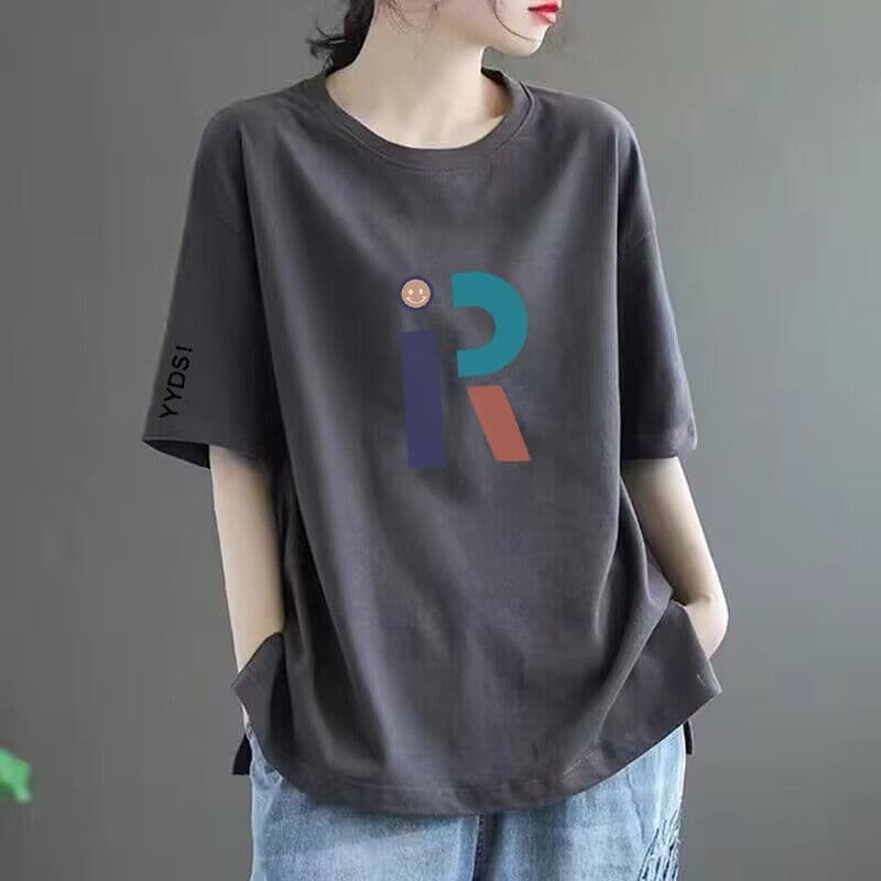 50 dark grey black sleeve [medium] letter