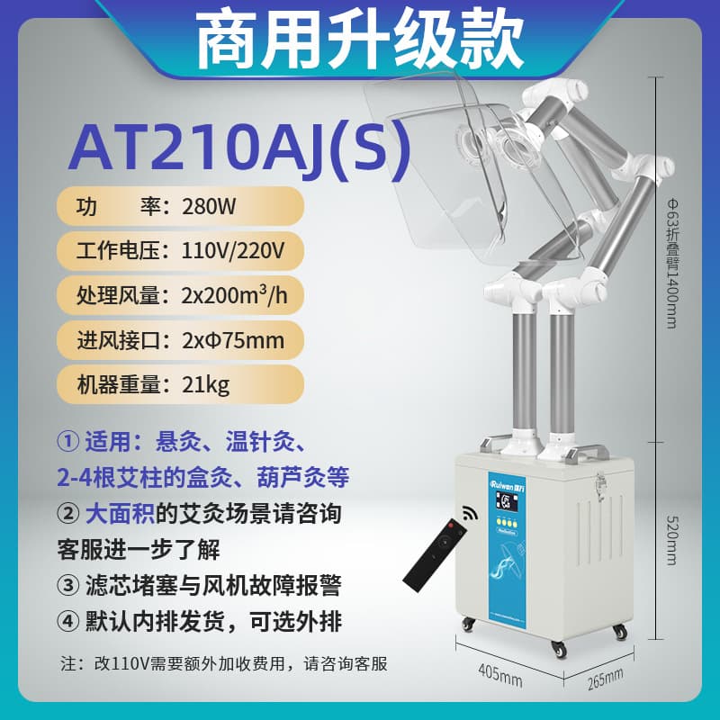 At210aj dual-port (folding arm + large square cover)