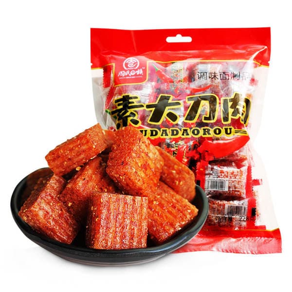 Zhou's E Vegetarian Acı Qılınc Əti Qəlyanaltısı, 228g (Vegetarian Gluten)