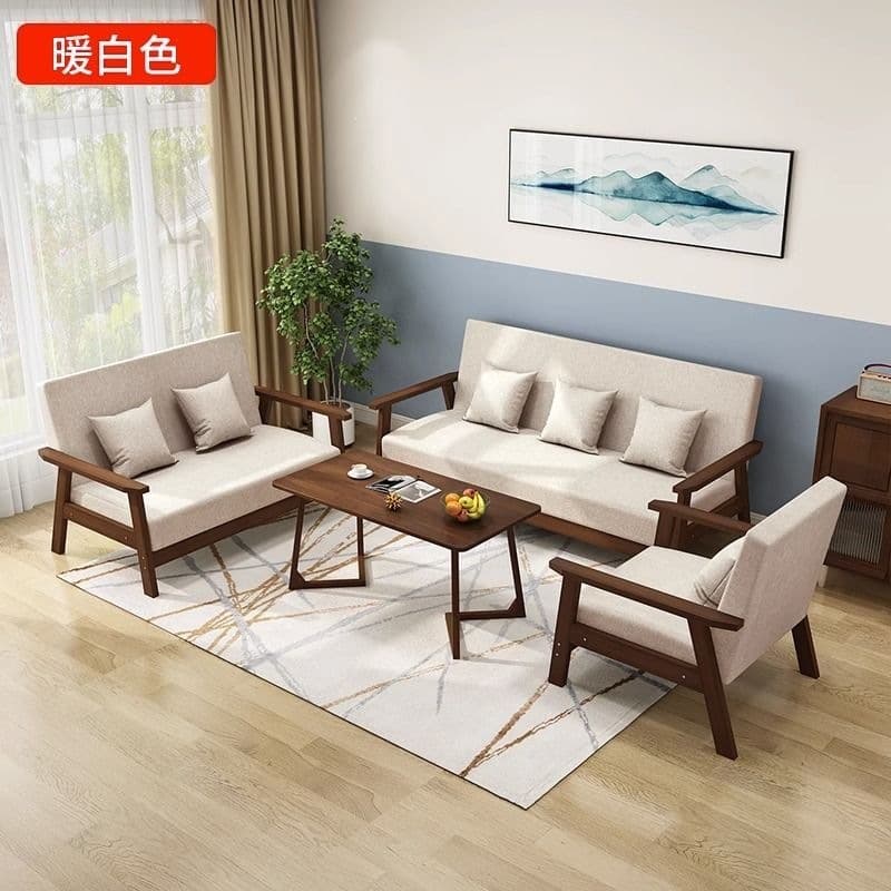 Walnut color + warm white [eco-friendly paint]