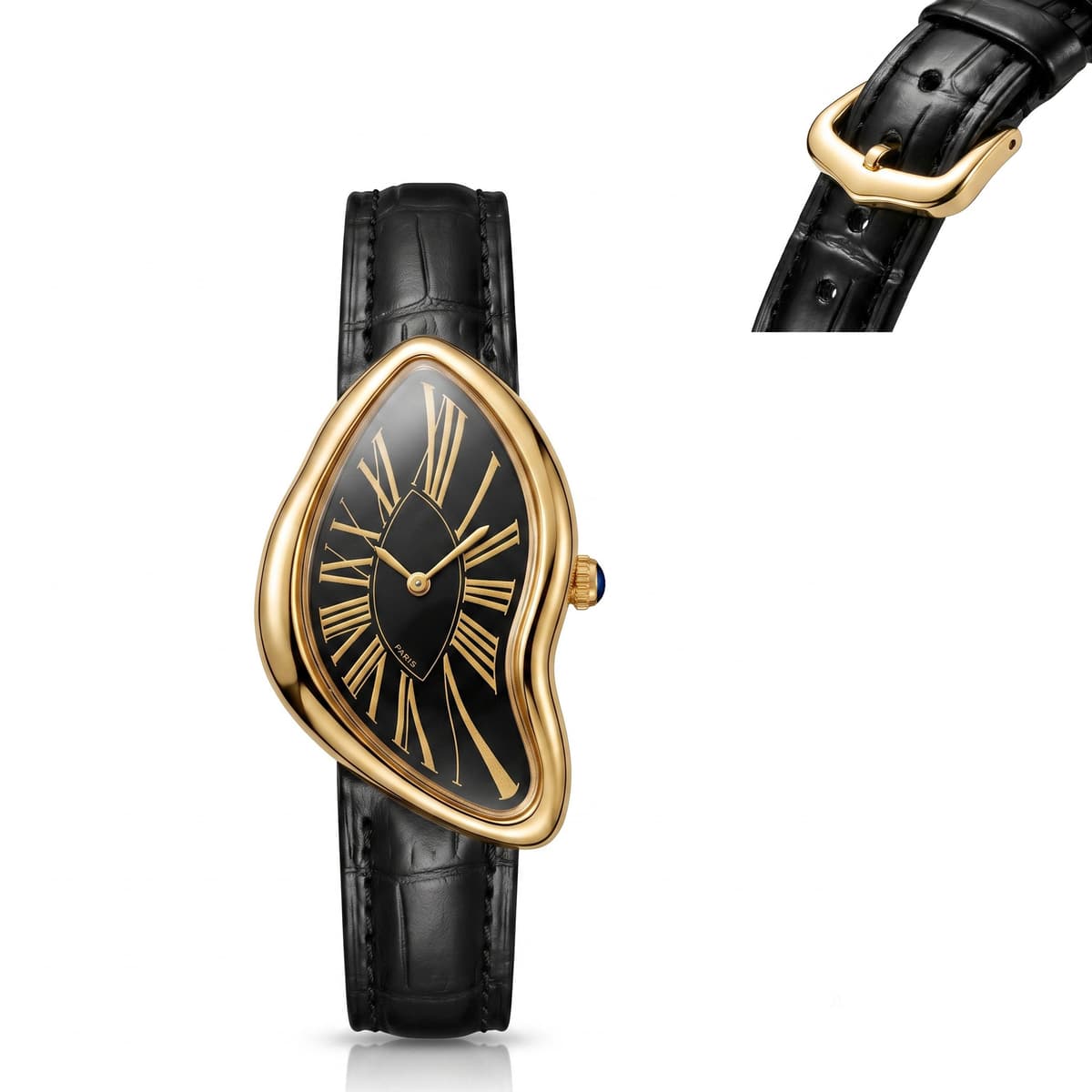 Cs015 gold-black gold surface (pin buckle)
