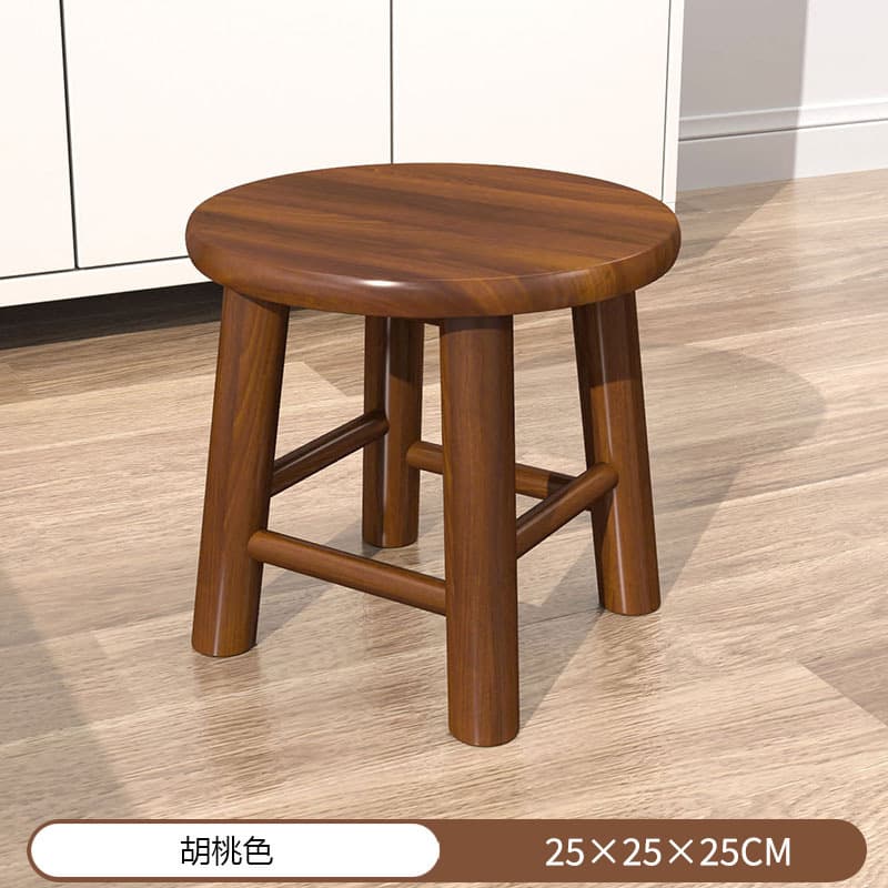 "Round legs" walnut color 25_25cm