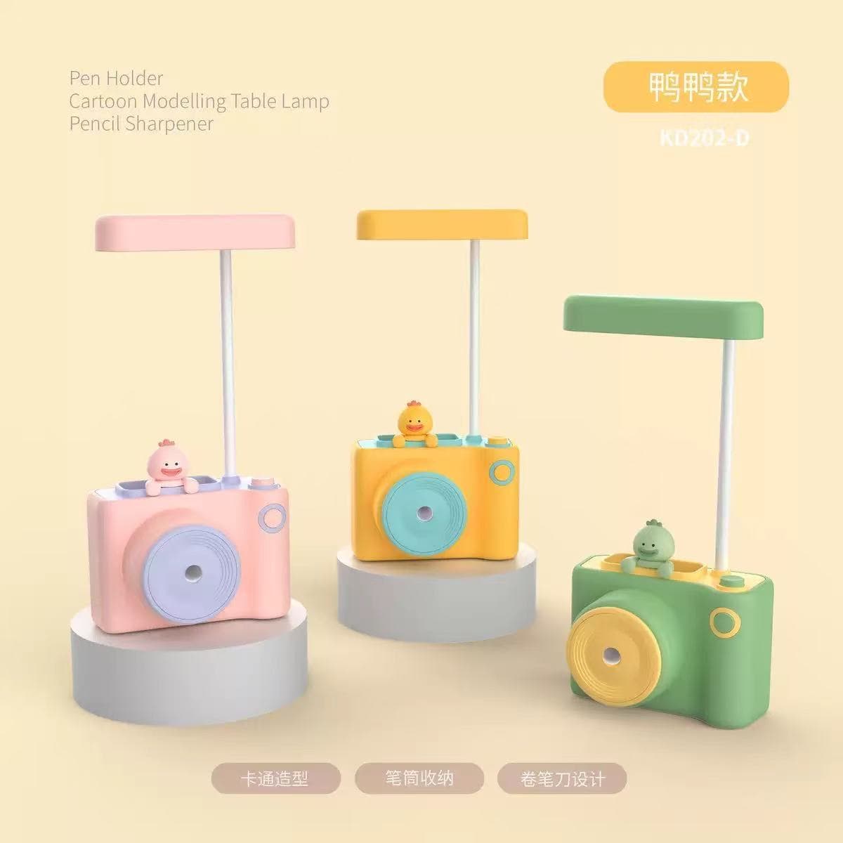 [color is random and can be noted] duckling camera desk lamp