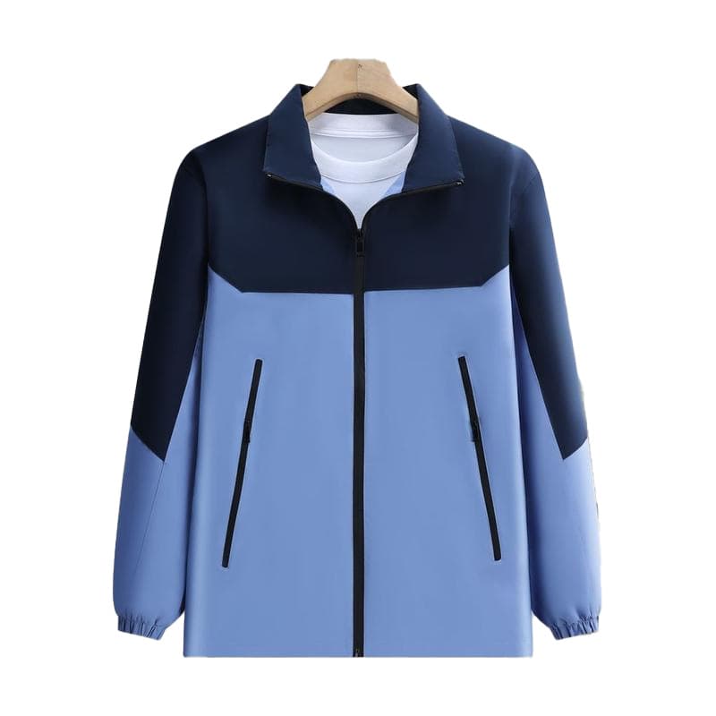 Spring/autumn anti-static lightweight softshell jacket workwear ---- Sky blue and navy blue