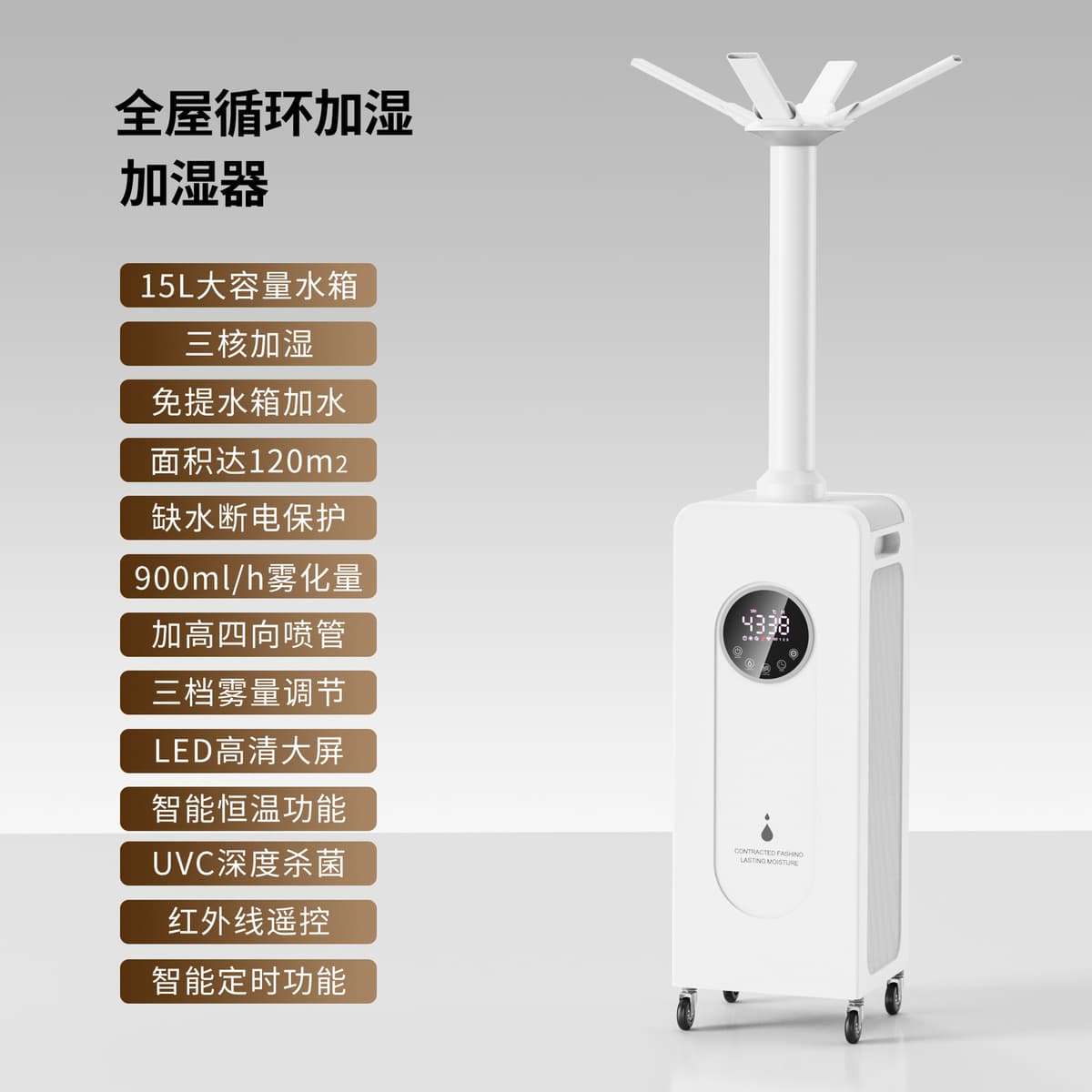 Smart display model - elevated four-way nozzle