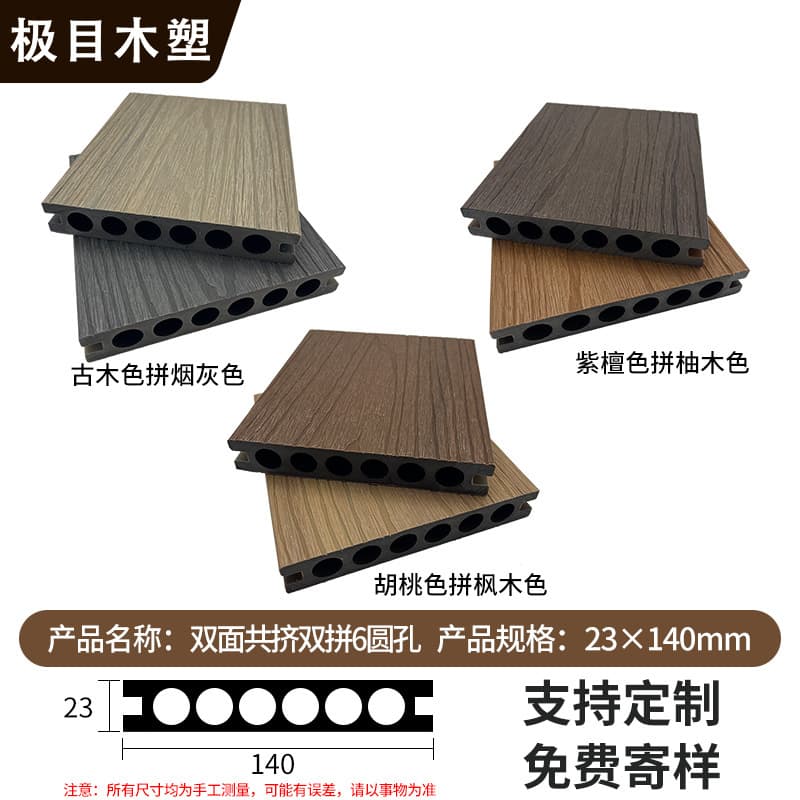 Second generation [round hole double-sided co-extrusion] 23×140mm