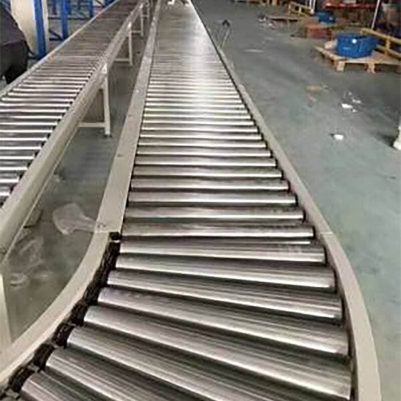 304 stainless steel roller conveyor unpowered handling logistics conveying equipment ring roller line conveyor 4