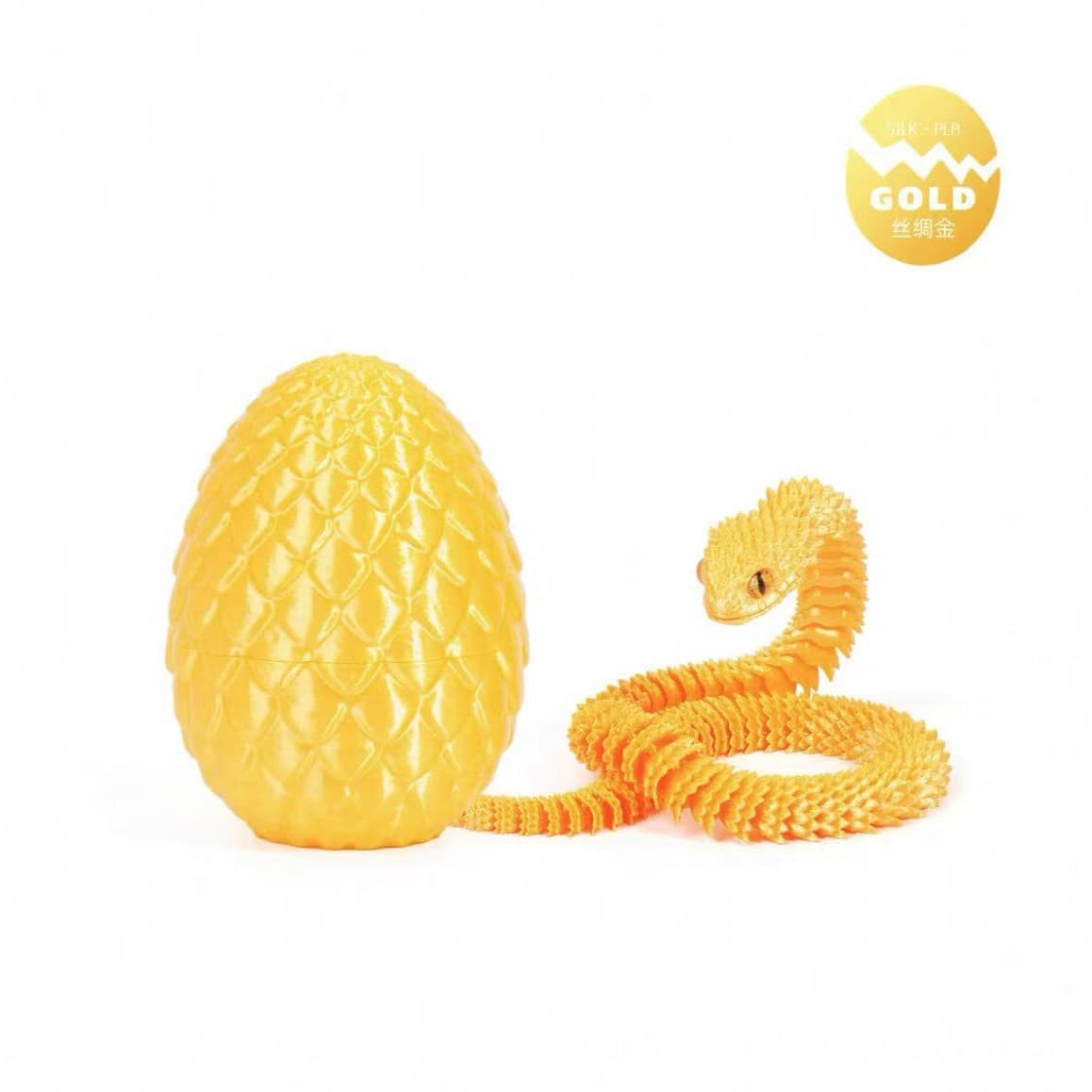 [30cm snake egg set] golden viper + snake egg