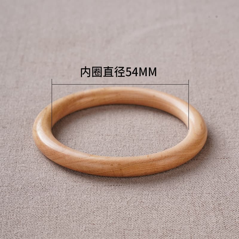 【Peach Wood Plain Bangle】54