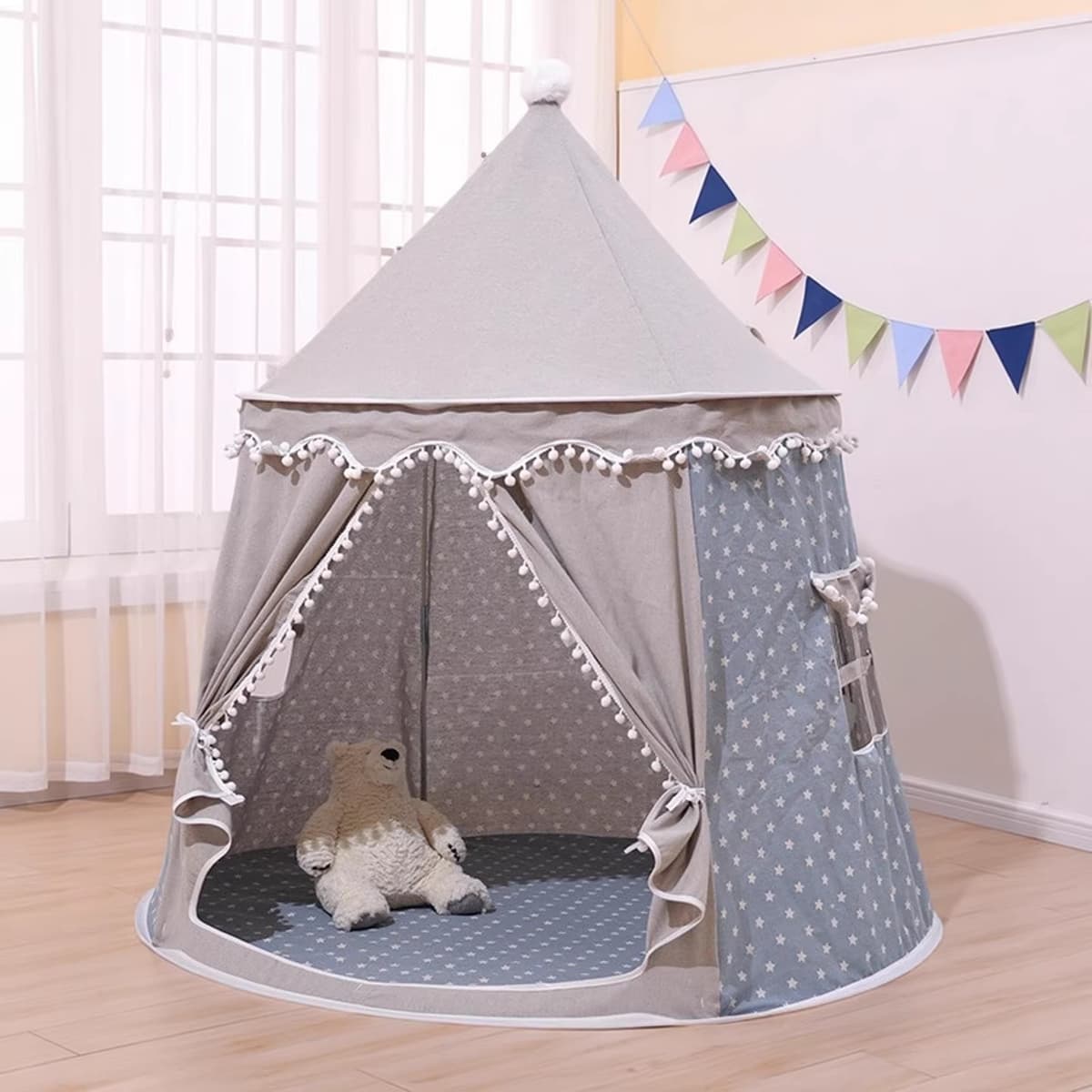 Gray star yurt