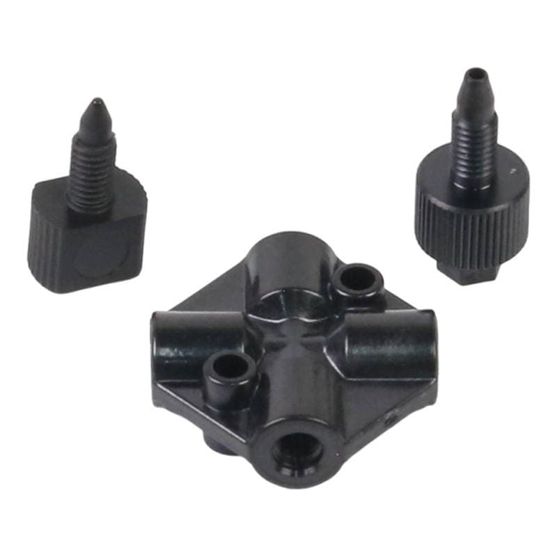Wholesale Peek Threaded Safety Cap with Four-Port T-Joint Polyether Ether Ketone Spare Parts Cnc Machining 5