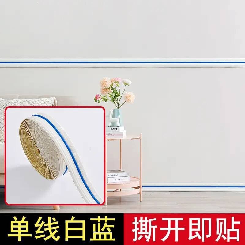 Waistline single white and blue (2.3m*7cm)