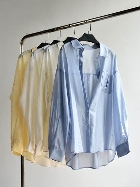 [Tencel Sun Protection Shirt] 26 New Summer Style Lightweight and Versatile Tencel Ice-Feel Sun Protection Cardigan Mid-Length Shirt for Women