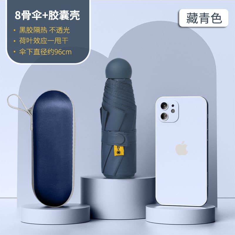 Navy Blue -8 Bone Full Shading-with Capsule Shell