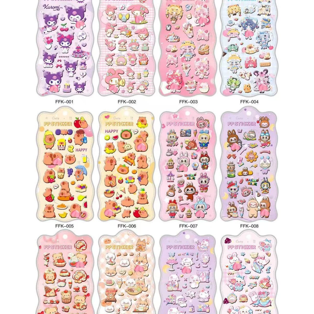 Ffk series butt stickers and pinch fun