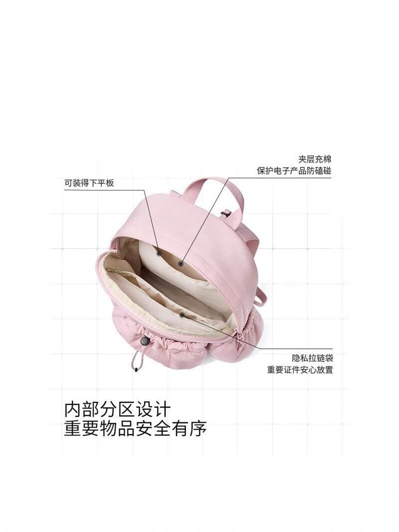 Jiaoxia's Same Style Lightweight Backpack for Women, Suitable for Commuting and Sports, Large Capacity, Waterproof, Foldable, Stylish Travel Backpack 2