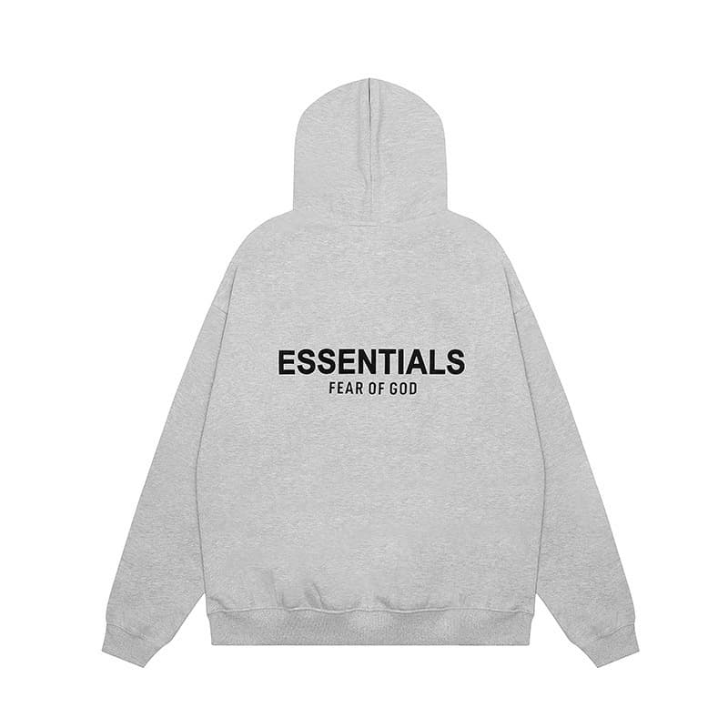 Light gray flocked sweatshirt