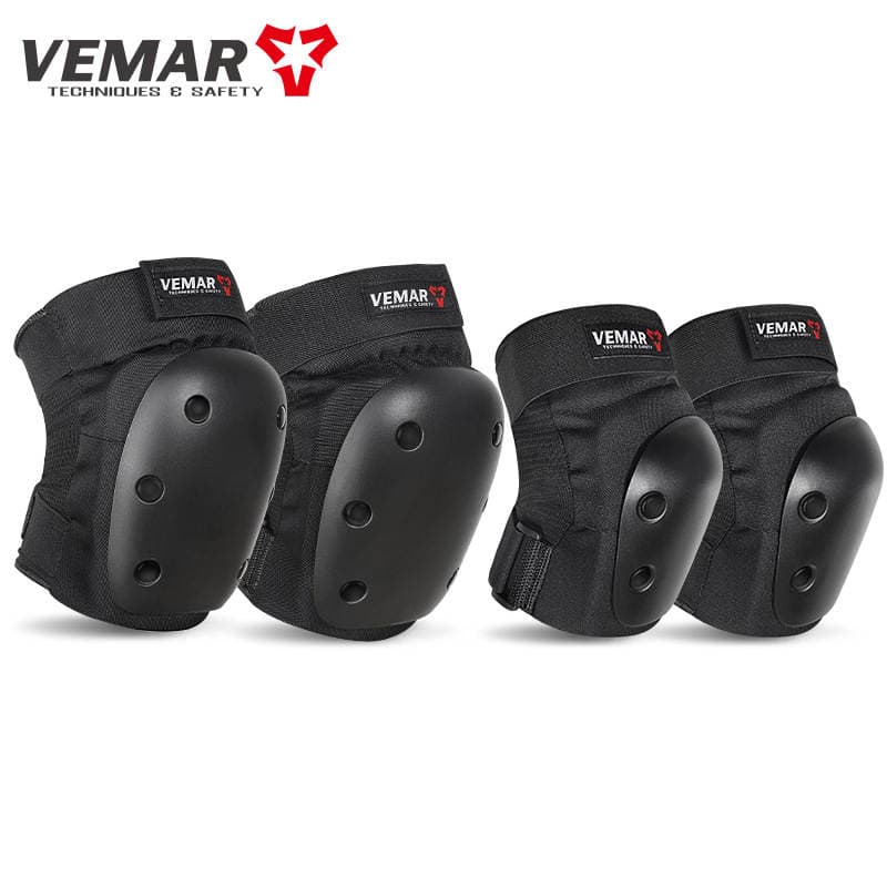 Cycling Protective Gear, Knee Pads and Elbow Pads, Four-Piece Set, Anti-Fall Knee Pads, Full Set of Roller Skating Equipment, Motorcycle Extreme Sports 1